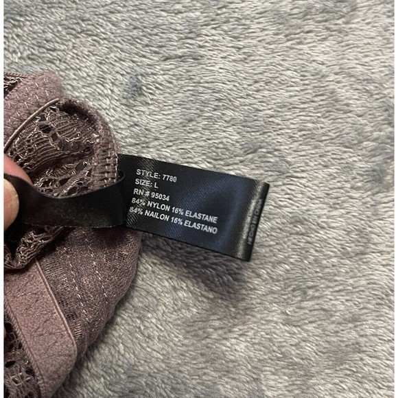 iCollection Women's Bralette With a deep plunge front and adjustable crossback L - Picture 9 of 9